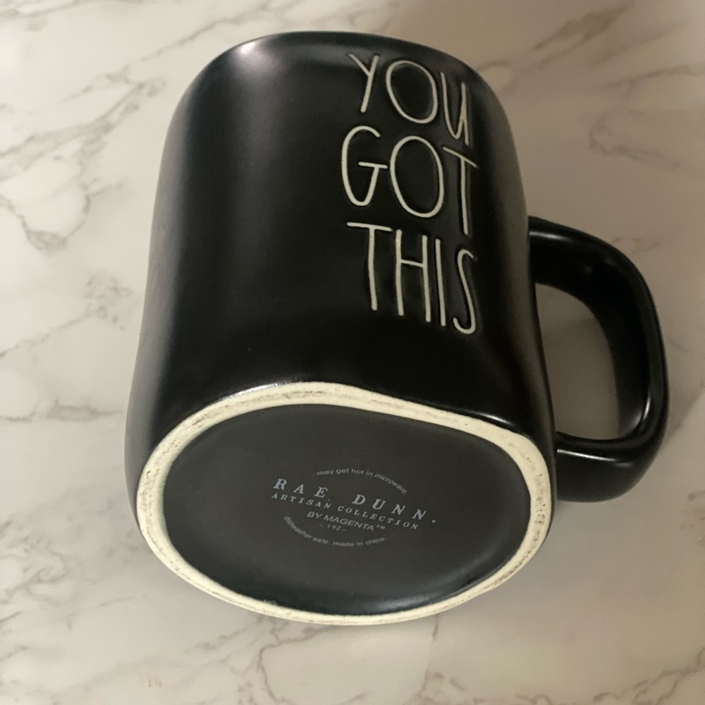 Rae Dunn Black and White Dining Mugs